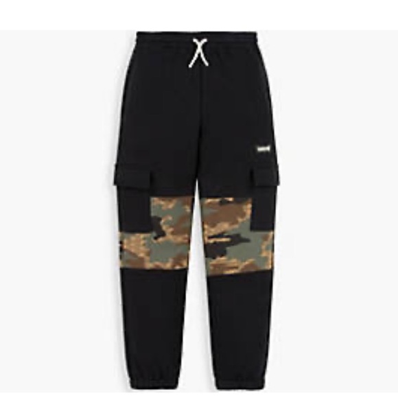 NWT LEVI'S® CAMO CARGO LITTLE BOYS JOGGER - Picture 1 of 14